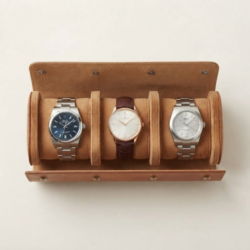 ATLAS™ — Leather Travel Watch Case