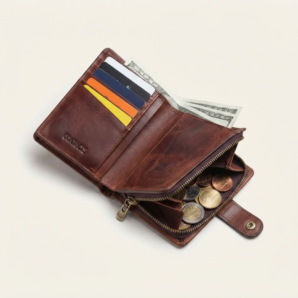 CAMARON — Leather RFID Wallet