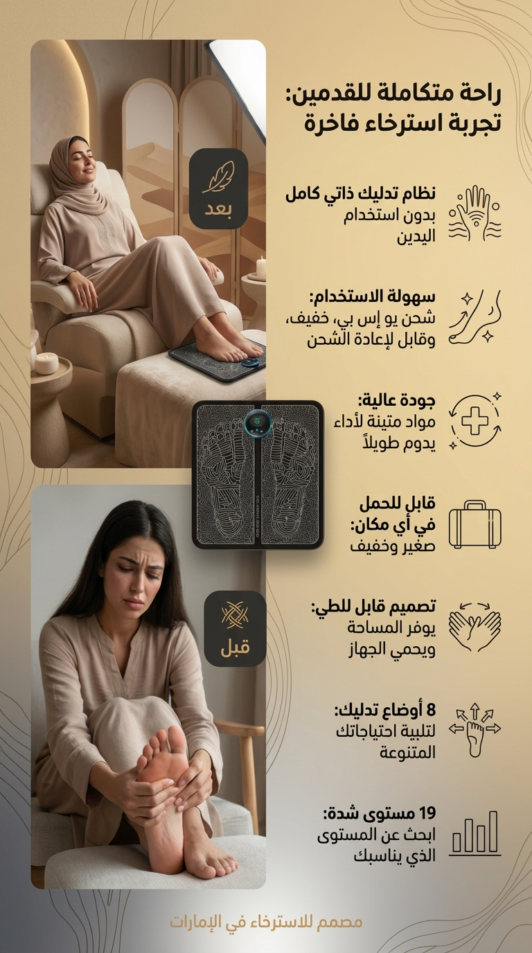 سجادة تدليك القدمين